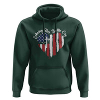 Charlie Kirk Memorial Hoodie Battle Cry Erika Kirk Christian USA Flag Cross - Wonder Print Shop
