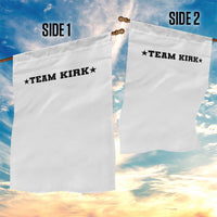 Team Kirk Garden Flag Last Name Funny Surname Team Kirk Family Reunion - Wonder Print Shop