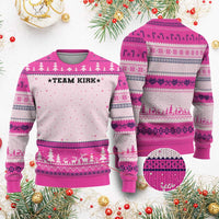 Team Kirk Ugly Christmas Sweater Last Name Funny Surname Team Kirk Family Reunion - Wonder Print Shop