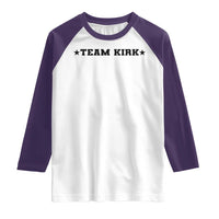 Team Kirk Raglan Shirt Last Name Funny Surname Team Kirk Family Reunion - Wonder Print Shop