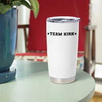 Team Kirk Tumbler Cup Last Name Funny Surname Team Kirk Family Reunion - Wonder Print Shop