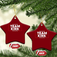 Team Kirk Ceramic Ornament Last Name Kirk Family Name Matching Member Surname - Wonder Print Shop