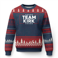 Team Kirk Ugly Christmas Sweater Last Name Kirk Family Name Matching Member Surname - Wonder Print Shop