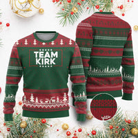 Team Kirk Ugly Christmas Sweater Last Name Kirk Family Name Matching Member Surname - Wonder Print Shop
