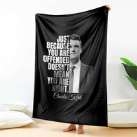 Charlie Kirk Throw Blanket Free Speech Memorial Tribute - Wonder Print Shop
