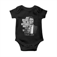 Charlie Kirk Baby Onesie Free Speech Memorial Tribute - Wonder Print Shop