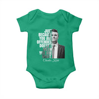Charlie Kirk Baby Onesie Free Speech Memorial Tribute - Wonder Print Shop