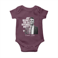 Charlie Kirk Baby Onesie Free Speech Memorial Tribute - Wonder Print Shop