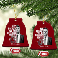 Charlie Kirk Ceramic Ornament Free Speech Memorial Tribute - Wonder Print Shop
