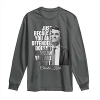 Charlie Kirk Long Sleeve Shirt Free Speech Memorial Tribute - Wonder Print Shop