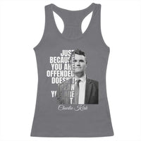 Charlie Kirk Racerback Tank Top Free Speech Memorial Tribute - Wonder Print Shop