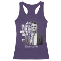 Charlie Kirk Racerback Tank Top Free Speech Memorial Tribute - Wonder Print Shop
