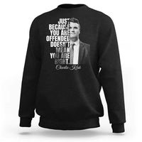 Charlie Kirk Sweatshirt Free Speech Memorial Tribute - Wonder Print Shop