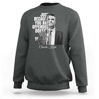 Charlie Kirk Sweatshirt Free Speech Memorial Tribute - Wonder Print Shop