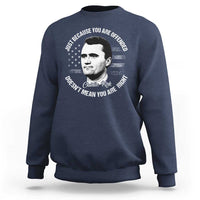 Charlie Kirk Sweatshirt Free Speech Retro USA Flag - Wonder Print Shop