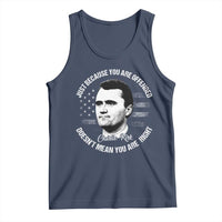 Charlie Kirk Tank Top Free Speech Retro USA Flag - Wonder Print Shop