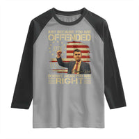 Charlie Kirk Memorial Raglan Shirt Freedom Commemorative USA Flag Tribute - Wonder Print Shop