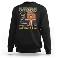 Charlie Kirk Memorial Sweatshirt Freedom Commemorative USA Flag Tribute - Wonder Print Shop