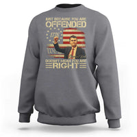 Charlie Kirk Memorial Sweatshirt Freedom Commemorative USA Flag Tribute - Wonder Print Shop