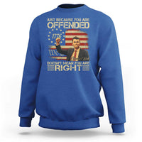 Charlie Kirk Memorial Sweatshirt Freedom Commemorative USA Flag Tribute - Wonder Print Shop