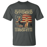 Charlie Kirk Memorial T Shirt Freedom Commemorative USA Flag Tribute - Wonder Print Shop