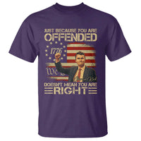 Charlie Kirk Memorial T Shirt Freedom Commemorative USA Flag Tribute - Wonder Print Shop