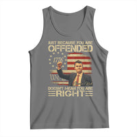 Charlie Kirk Memorial Tank Top Freedom Commemorative USA Flag Tribute - Wonder Print Shop