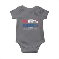 Red White Blueberries Baby Onesie Charlie Kirk Inspired Patriotic Memorial Freedom - Wonder Print Shop