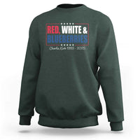 Red White Blueberries Sweatshirt Charlie Kirk Inspired Patriotic Memorial Freedom - Wonder Print Shop