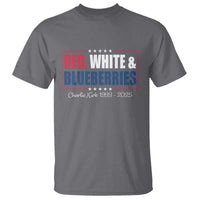 Red White Blueberries T Shirt Charlie Kirk Inspired Patriotic Memorial Freedom - Wonder Print Shop