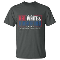 Red White Blueberries T Shirt Charlie Kirk Inspired Patriotic Memorial Freedom - Wonder Print Shop