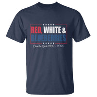 Red White Blueberries T Shirt Charlie Kirk Inspired Patriotic Memorial Freedom - Wonder Print Shop