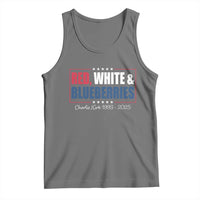 Red White Blueberries Tank Top Charlie Kirk Inspired Patriotic Memorial Freedom - Wonder Print Shop