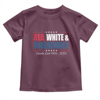Red White Blueberries Toddler T Shirt Charlie Kirk Inspired Patriotic Memorial Freedom - Wonder Print Shop