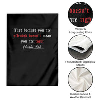 Charlie Kirk Garden Flag True Patriot Tribute Freedom Conservative Supporter - Wonder Print Shop