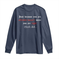 Charlie Kirk Long Sleeve Shirt True Patriot Tribute Freedom Conservative Supporter - Wonder Print Shop