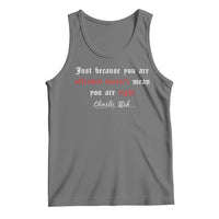 Charlie Kirk Tank Top True Patriot Tribute Freedom Conservative Supporter - Wonder Print Shop