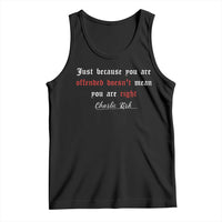Charlie Kirk Tank Top True Patriot Tribute Freedom Conservative Supporter - Wonder Print Shop