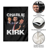 Charlie Kirk Garden Flag Freedom Speech A True Patriot Tribute Bootleg - Wonder Print Shop
