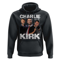 Charlie Kirk Hoodie Freedom Speech A True Patriot Tribute Bootleg - Wonder Print Shop