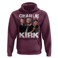 Charlie Kirk Hoodie Freedom Speech A True Patriot Tribute Bootleg - Wonder Print Shop