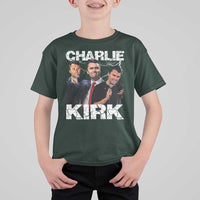 Charlie Kirk T Shirt For Kid Freedom Speech A True Patriot Tribute Bootleg - Wonder Print Shop