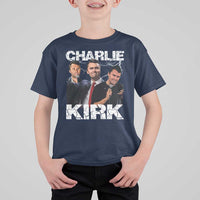 Charlie Kirk T Shirt For Kid Freedom Speech A True Patriot Tribute Bootleg - Wonder Print Shop