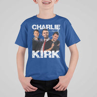 Charlie Kirk T Shirt For Kid Freedom Speech A True Patriot Tribute Bootleg - Wonder Print Shop
