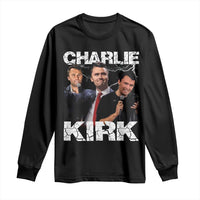 Charlie Kirk Long Sleeve Shirt Freedom Speech A True Patriot Tribute Bootleg - Wonder Print Shop