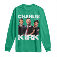 Charlie Kirk Long Sleeve Shirt Freedom Speech A True Patriot Tribute Bootleg - Wonder Print Shop