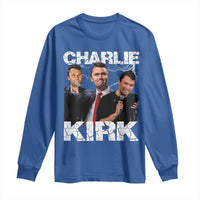 Charlie Kirk Long Sleeve Shirt Freedom Speech A True Patriot Tribute Bootleg - Wonder Print Shop
