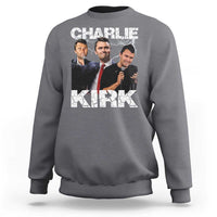 Charlie Kirk Sweatshirt Freedom Speech A True Patriot Tribute Bootleg - Wonder Print Shop