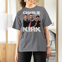 Charlie Kirk T Shirt For Women Freedom Speech A True Patriot Tribute Bootleg - Wonder Print Shop