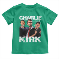 Charlie Kirk Toddler T Shirt Freedom Speech A True Patriot Tribute Bootleg - Wonder Print Shop